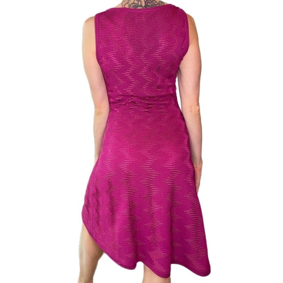 Missoni vintage v neck sleeveless mini pink dress sz. 42/6 - Picture 5 of 10